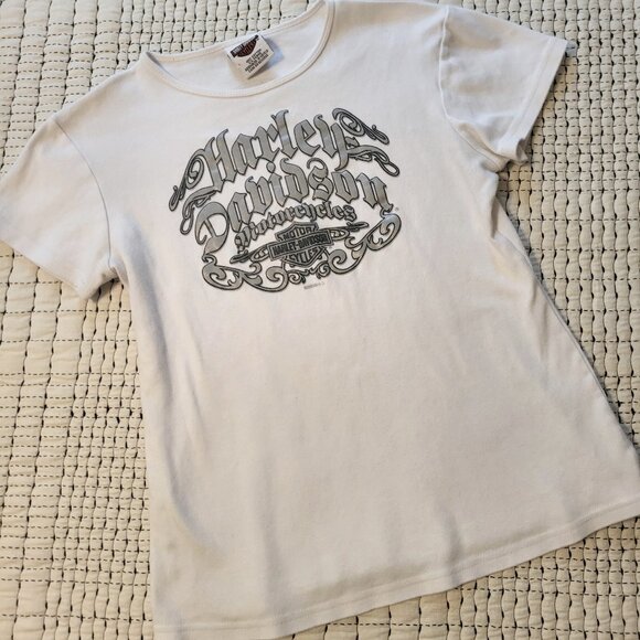 T-shirt Vintage Harley Davidson T-shirt Harley Maglietta Morbida E Sottile Anni '90 Biker Graphic Motorcycle Harley - Italia - Foto 10